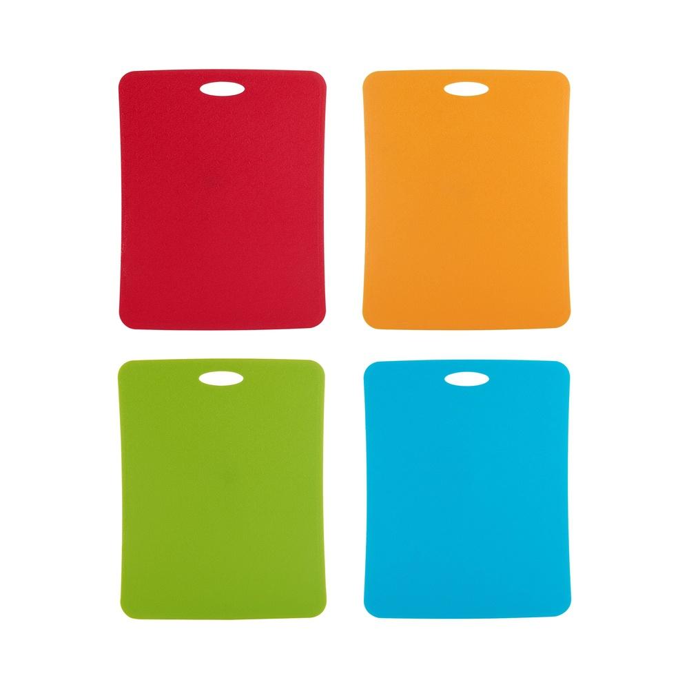 

Set of 4 Cutting Mats Non-slip Flexible Dishwasher Safe Kitchen Countertop Protector Prevents Cross-contamination Reversible United States