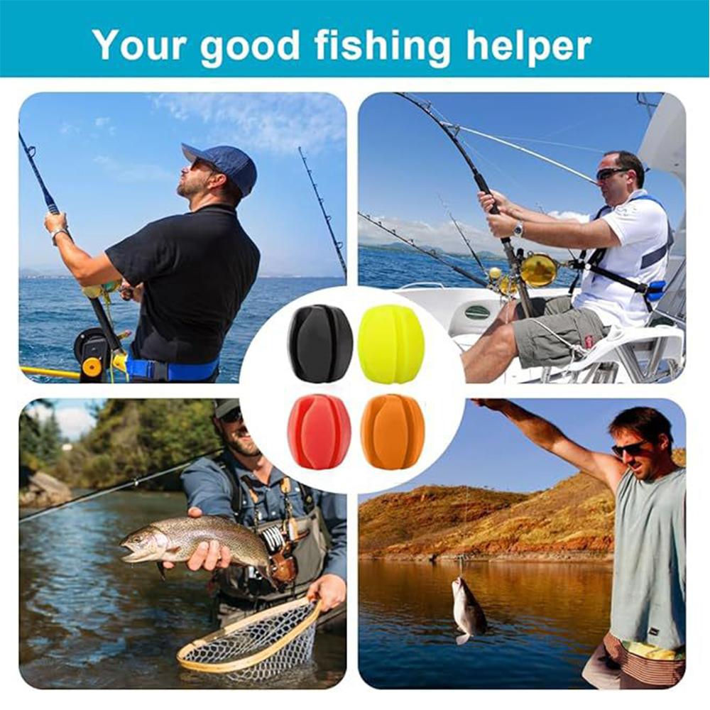 4 Pcs 5 Holes Rubber Rod Holder Protection Rubber Fishing Rod