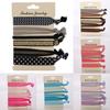 Women Girls Knotted Elastic Hair Rope Ponytail Holder Bracelets Hair Ties Tool