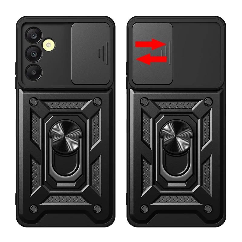 Panserveske til Samsung Galaxy S24 S23 S22 S21 S20 Ultra A15 A25 A35 A55 5G A05 A05S A14 A24 A34 A54 A13 A33 Dekselring Magnetisk holder Coque Funda