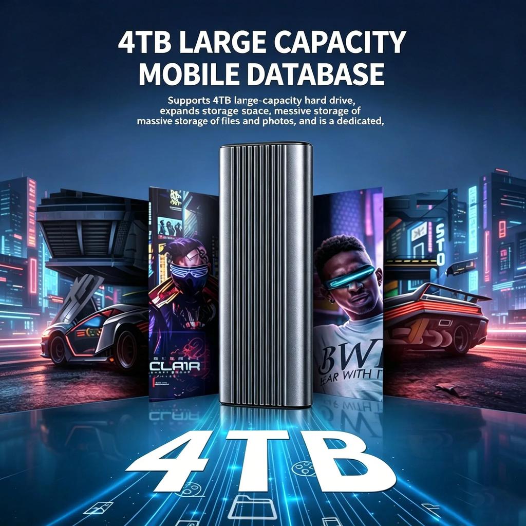 USB3.1 M.2 SSD Gehäuse Mobiles Gehäuse Unterstützt NVME SATA Typ-C Massives Metall Externes Festplattengehäuse Laptop Telefon SSD