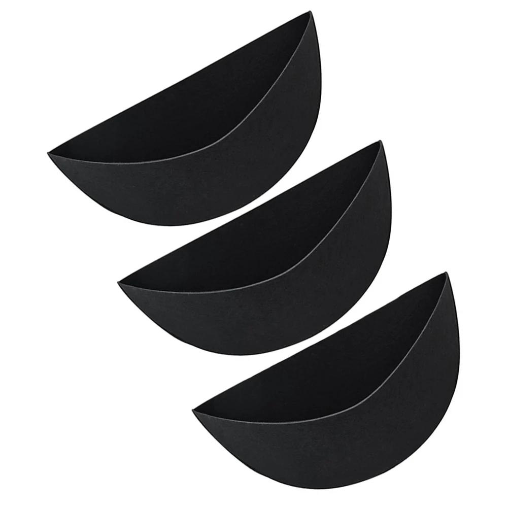Felt Half Round Wall Hanging Basket Liners 3 Pack For Box Style Planters Fence Baskets And Wire Hanging Holders