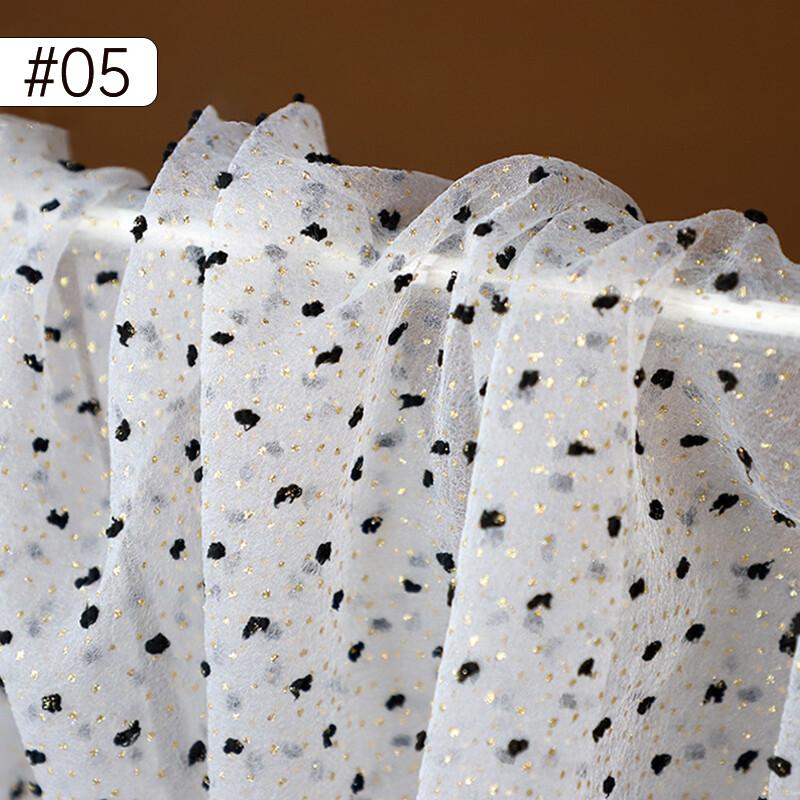 100X150Cm Bubble Flocking Dots Organza Tulle Fabric DIY Bridal Dress Wedding Decor Puff Skirt Net Fabric Summer Dress Children