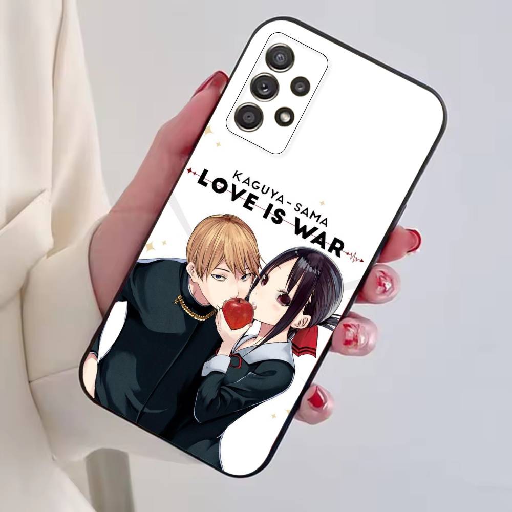 Anime Girl K-Kaguya Sama Phone Case For Samsung S25,S24,S21,S22,S23,S30,Ultra,S20,Plus,Fe,Soft Silicone Black Cover