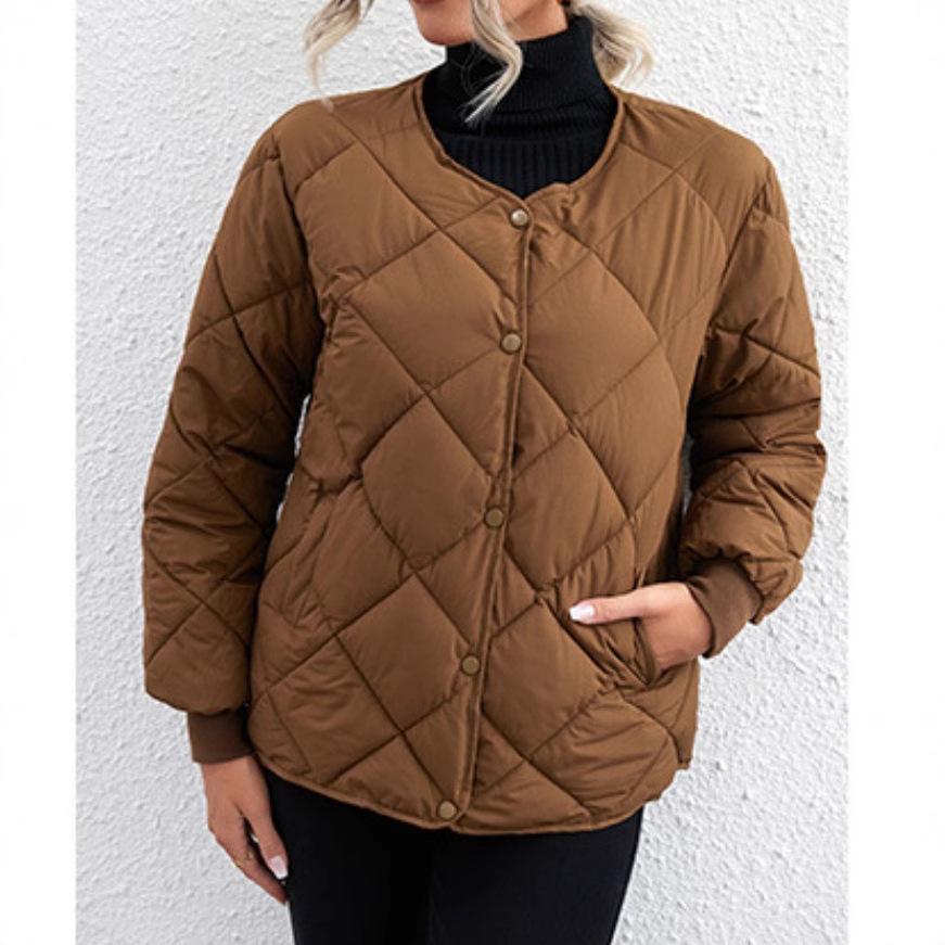 Damen-Übergröße, Baumwolle, Herbst und Winter, leichte Dessous, langärmelig, lässige Jacke