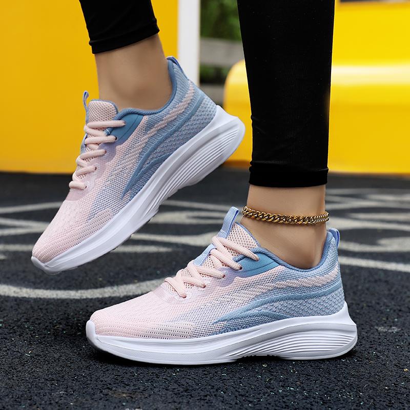 Tênis Casuais Femininos MCTIN Tênis Esportivos para Corrida Malha Respirável Sapatos de Calçar