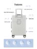 Multi-Purpose Business Trolley Suitcase with Laptop Compartment and Cup Holder