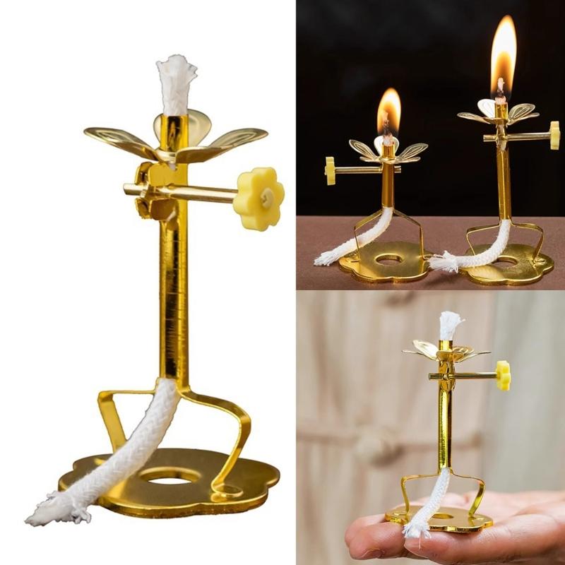 Sturdy Alloy Light Stand Base for Candle Adjustable Crafting Helper Set