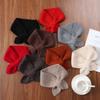 Autumn Winter Scarf Minimalist Solid Color Knitted Small Scarf Winter Neck Scarf Outdoor Skiing Gifts For Women Outdoor Cycling