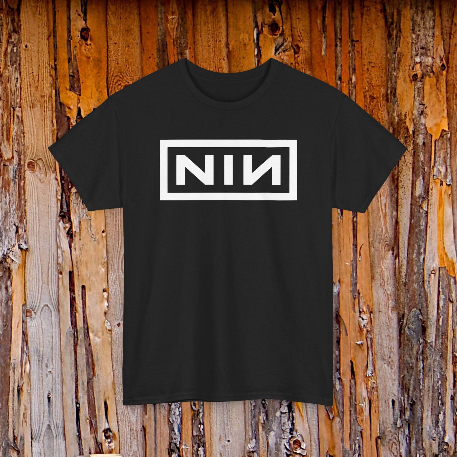 NIN Nine Inch Nails Band Music Rock Logo Tee | Music Shirt XL