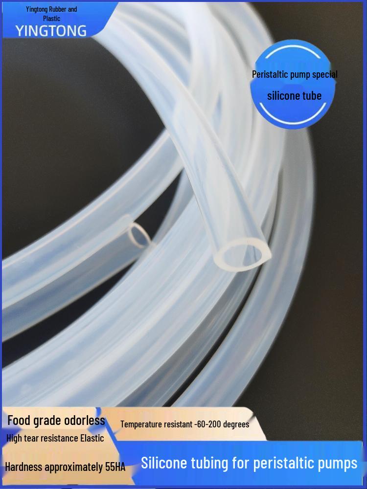 Clear Food-Grade Silicone Tubing for Peristaltic Pumps (Sizes: 0.8 - 9.5mm)