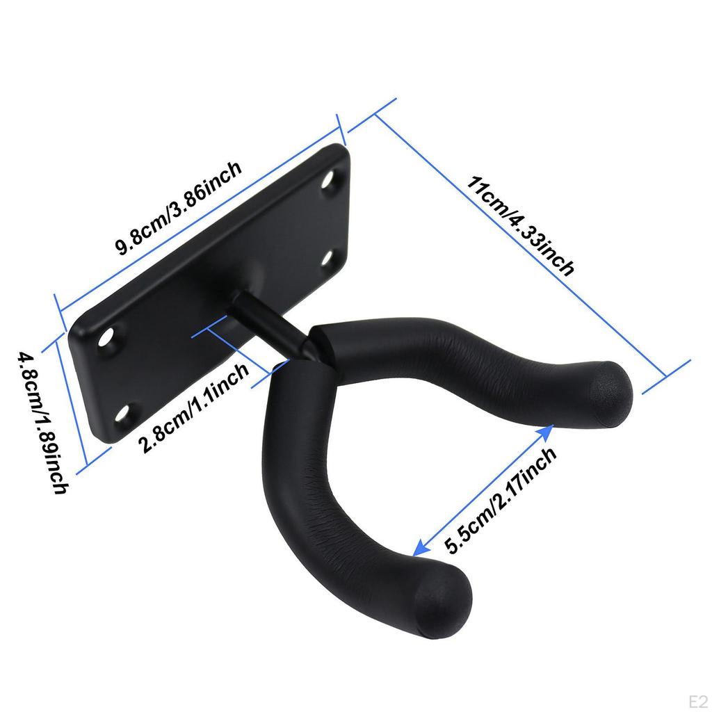 Guitar Wall Mount Hanger String Instrument Holder Versatile Easy To Install Bracket Hook for