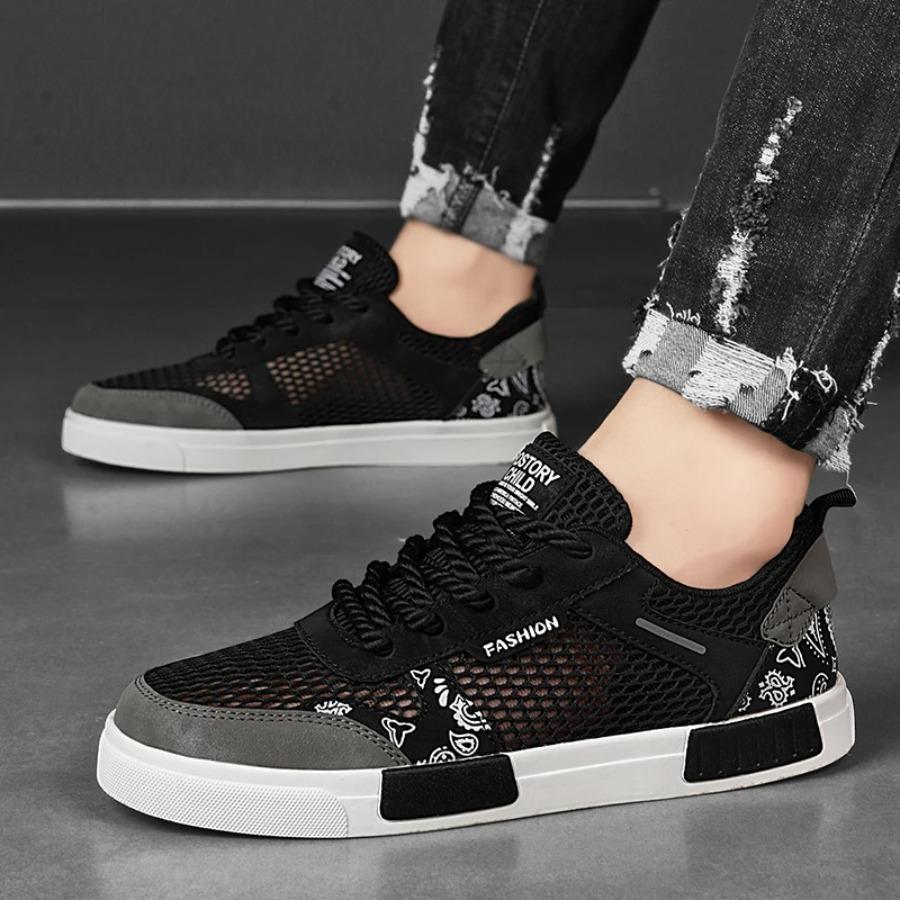 2025 Designer's New Summer Flying Mesh Surface Breathable Casual Sports Shoes Non-slip Fashion Men's Shoes Flat  Shoes for Men