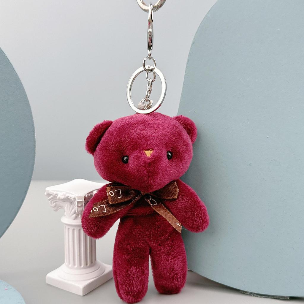 Portachiavi Ciondolo Tuta Peluche Orsacchiotto - Piccolo Giocattolo Regalo