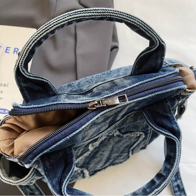 Retro Denim Mini Tote Bag Hand Bag