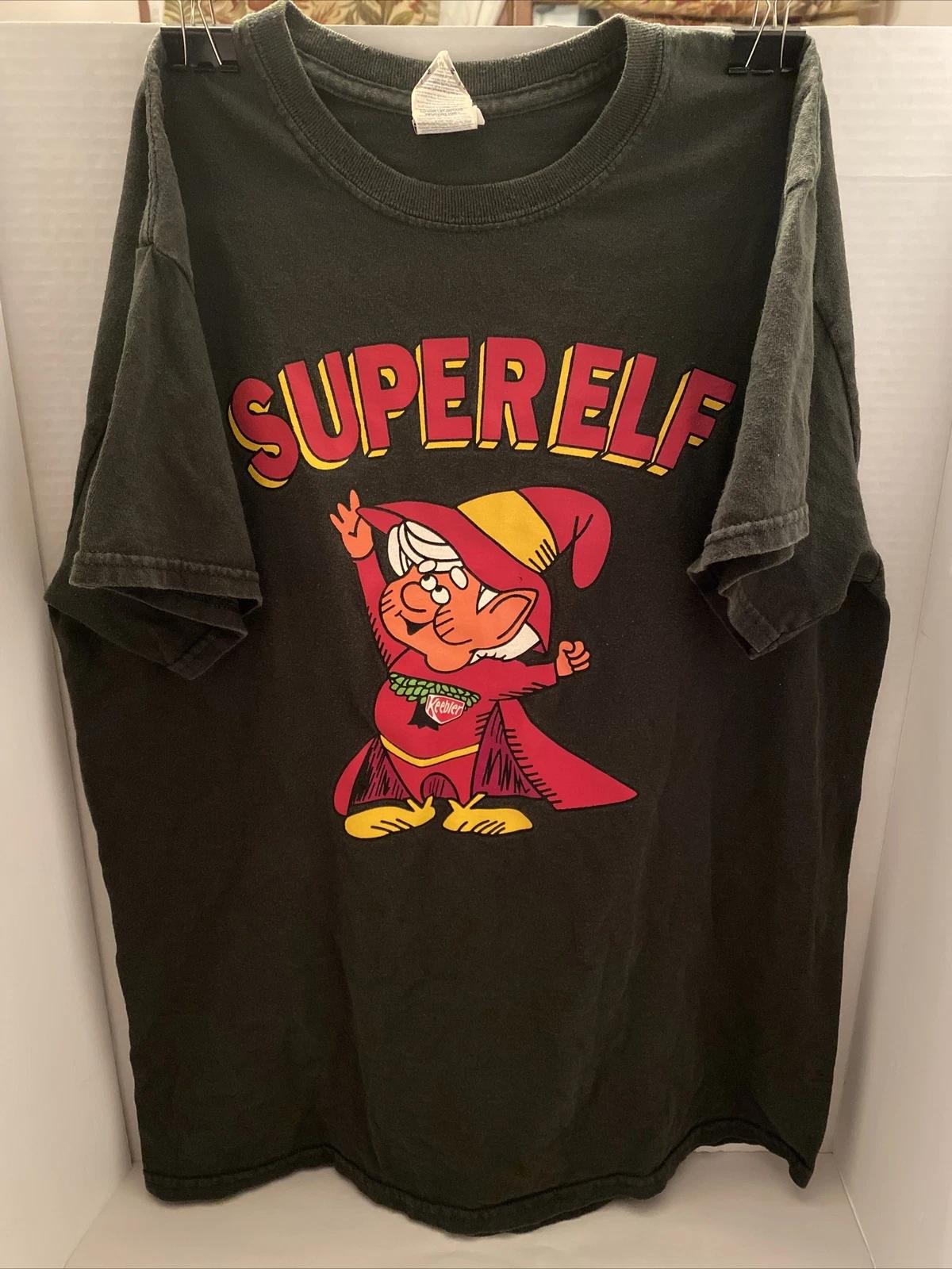 

Super Elf Keebler Tee Shirt Size M Medium Green L