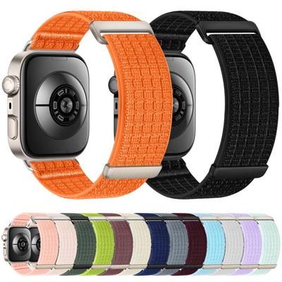Bracelet de Montre Réglable en Nylon, Bracelet de Remplacement Confortable pour Montre Connectée
