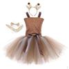 Animal Costume for Girls - and Lion with Headband