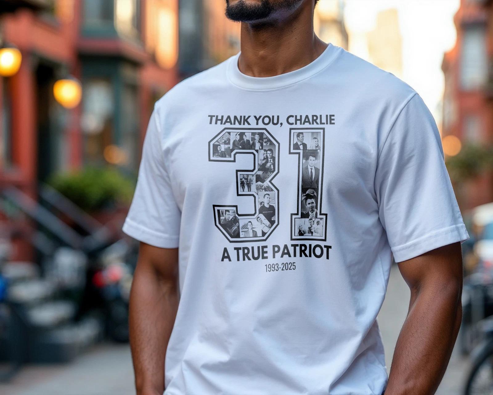 Charlie Kirk Shirt,True Patriot 1993-2025 A269 S