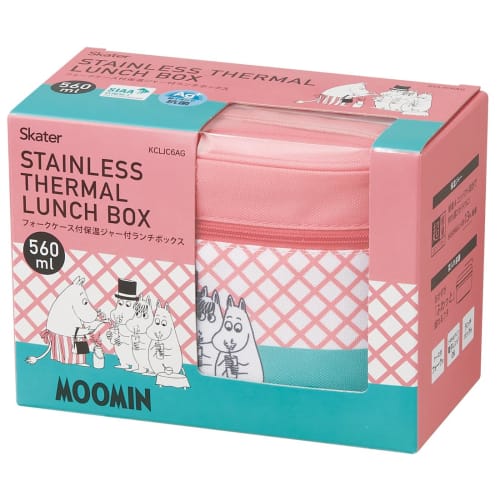 Skater Antibacterial Insulated Lunch Box, Moomin Colorful, 560ml, KCLJC6AG-A
