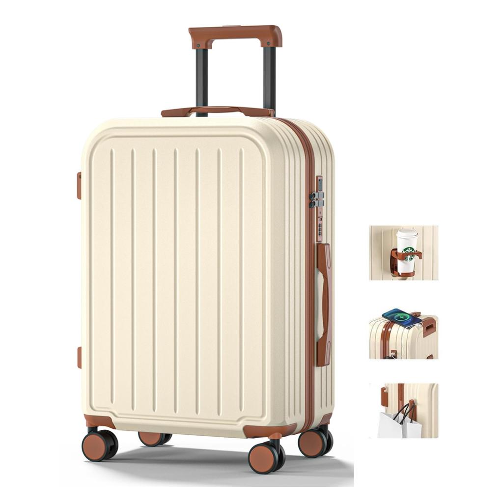 Factory Direct Suitcase with USB Cup Large 6 Adjustable Perfect for High School and College Short Business Large Multiple Storage 5 Colors Available