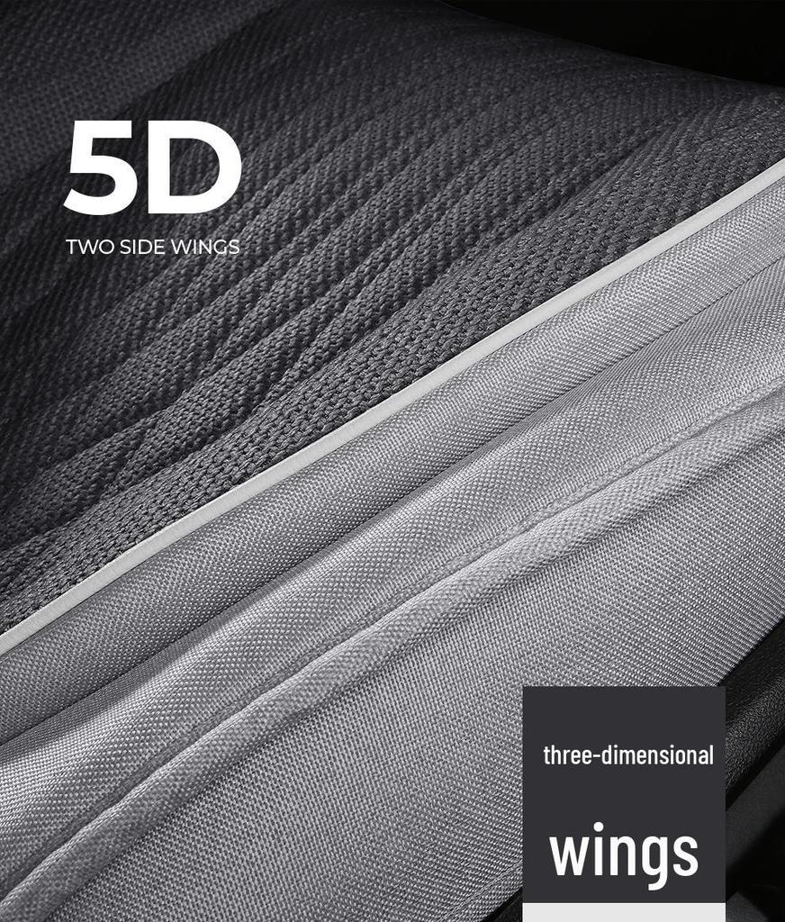 Universal Full Surround Car Seat Covers for All Seasons, Business Style, Five-Seater Coverage