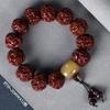 Nepal machine-brushed toad back rudraksha buddha beads bracelet men bracelet