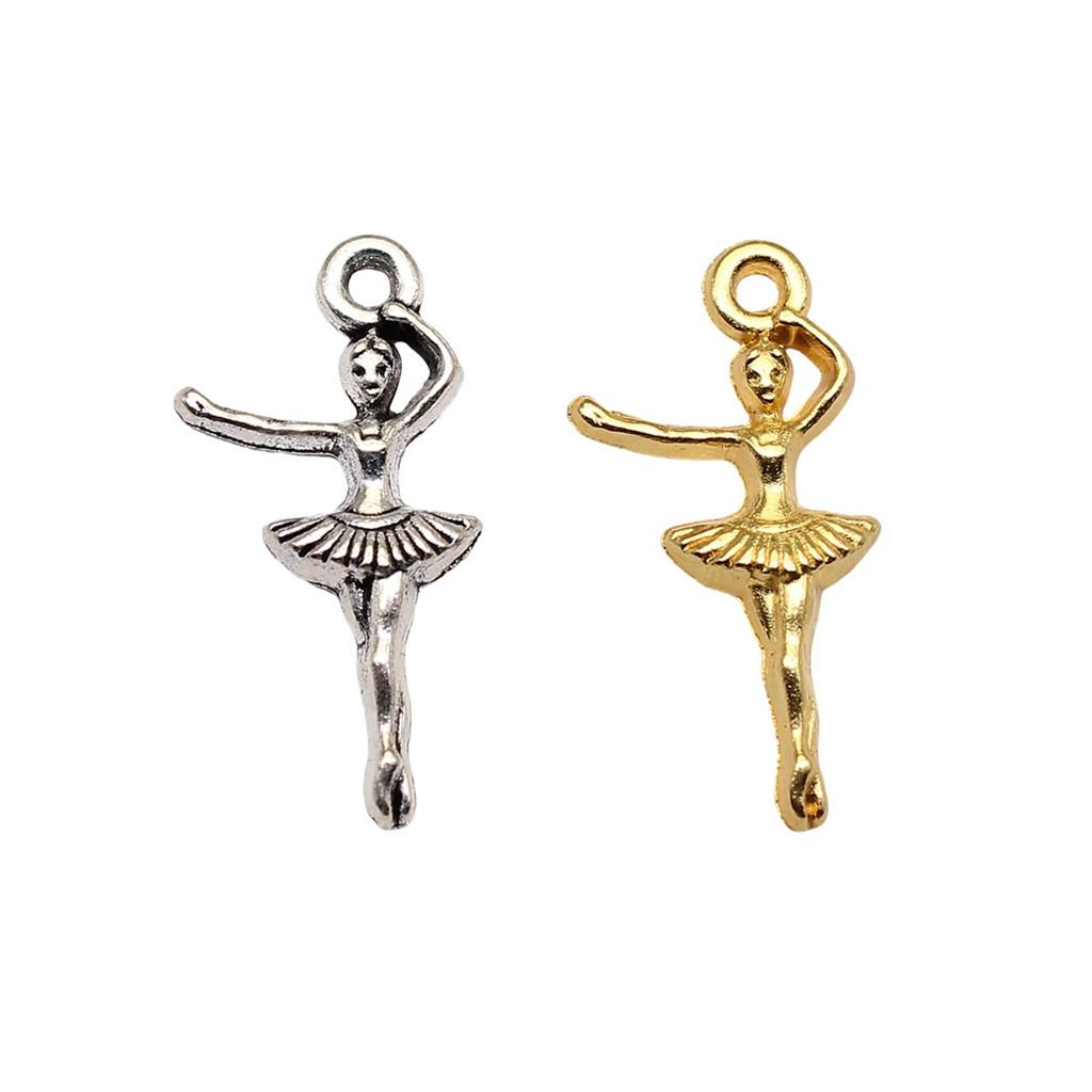 Dancing Boys Charms Girls Pendants For Dance Themed Jewelry Accessories Alloy