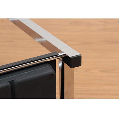 Fuji Boeki Large Umbrella Stand, 48cm Wide, Holds 15 Umbrellas, Chrome, Office Use, 83708