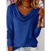 DICFY Women's Fashion Casual Autumn Winter Long Sleeve Blouses & Shirts