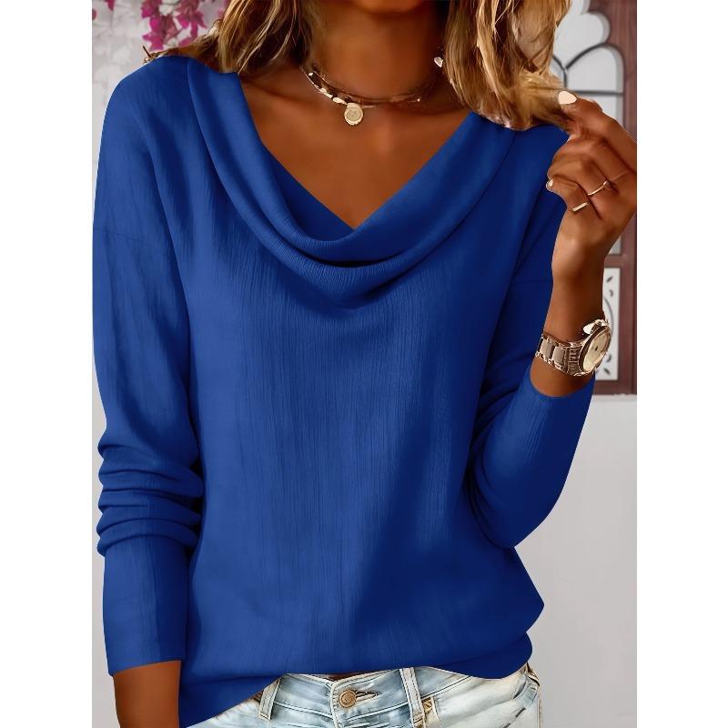 DICFY Women's Fashion Casual Autumn Winter Long Sleeve Blouses & Shirts
