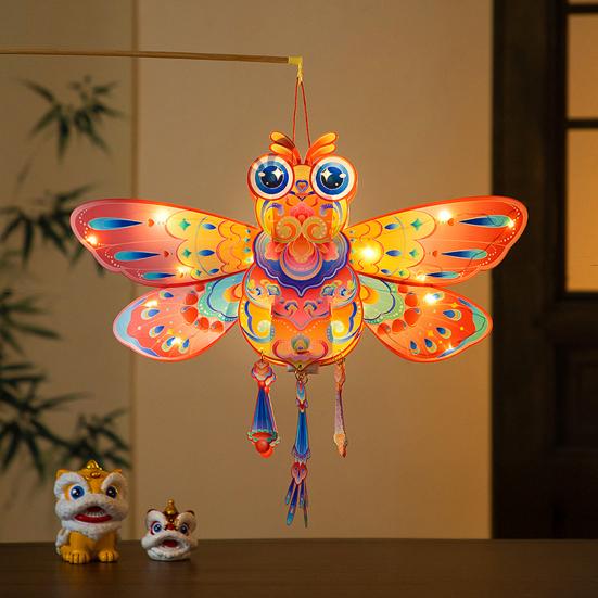 Zestaw do samodzielnego wykonania latarni rybnej i motylkowej Zestaw materiałów na latarnie Chiński Nowy Rok Dekoracja festiwalowa dla dzieci i rodziny Rekwizyt imprezowy