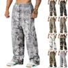Herren Camouflage Locker Weitbeinige Jogginghose Herren Lässige Mode Jogginghose