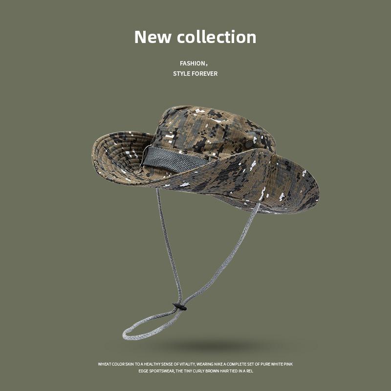 Bucket hat outdoor men's hat summer thin anti-ultraviolet women's sunshade quick-drying sunscreen breathable mountaineering hat