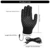 1 Pair USB Heated Gloves for Men and Women, USB Powered Heating Knitting Heating Mittens Winter Washable Hands Warmer