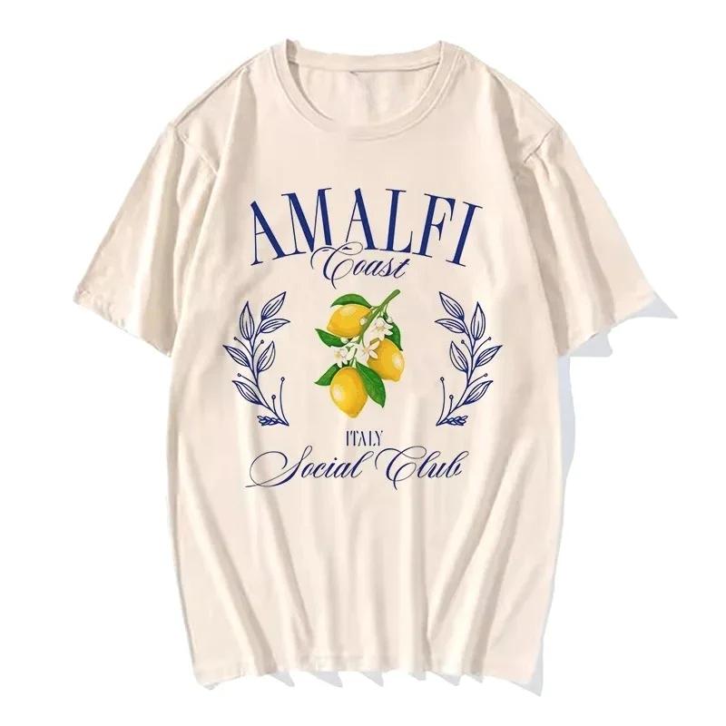 2026 Lemon Print Tshirt New Printed T Shirt Short Sleeve Crew Neck Casual Top for Summer Spring Clothing Harajuku Sleeve Casual