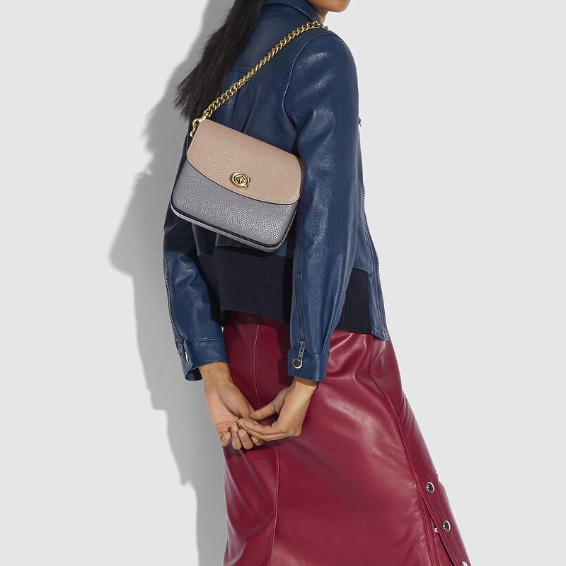 New COACH Cassie Leather Messenger Bag, Handbag, Shoulder Bag, Crossbody Bag Small Women's 89088-B4SBG