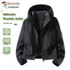 Women's Petite Hooded Windbreaker Jacket