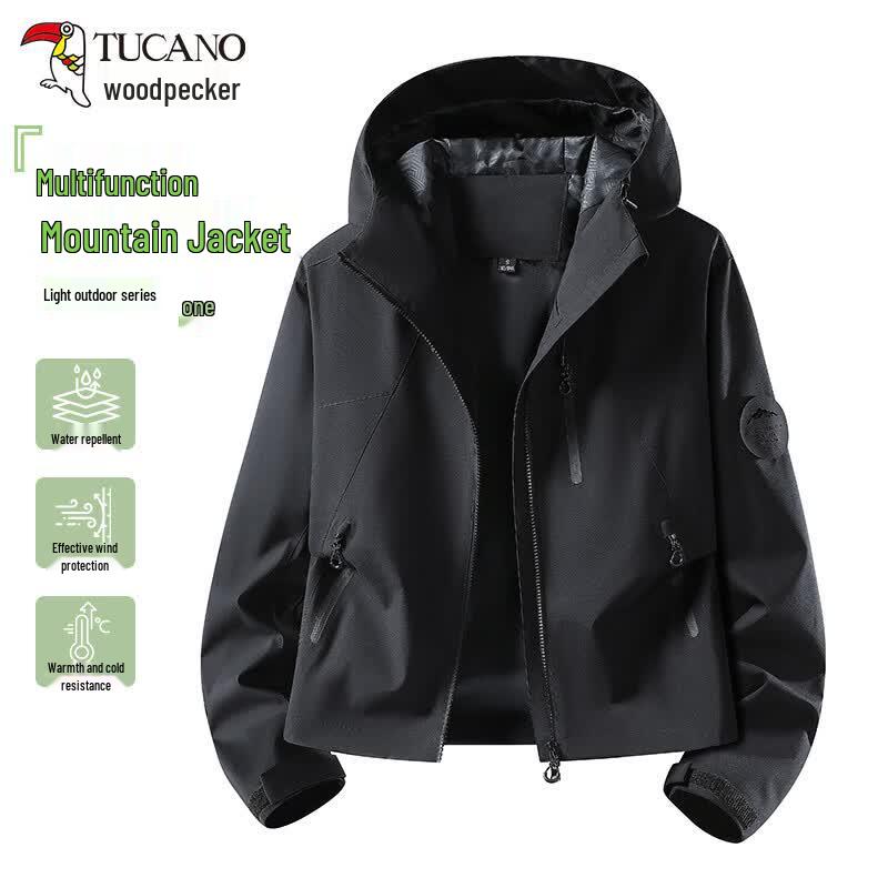 Tucano Women's Petite Hooded Windbreaker Jacket