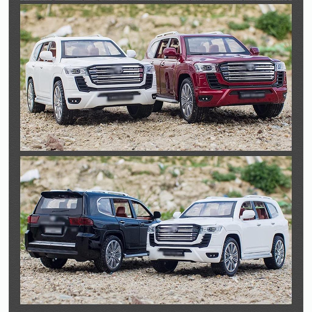 1/24 Scale Toyota LAND CRUISER LC300 SUV Model Car Model Alloy Diecasts Metal Toys With Sound And Light Pull Back Gifts For Children