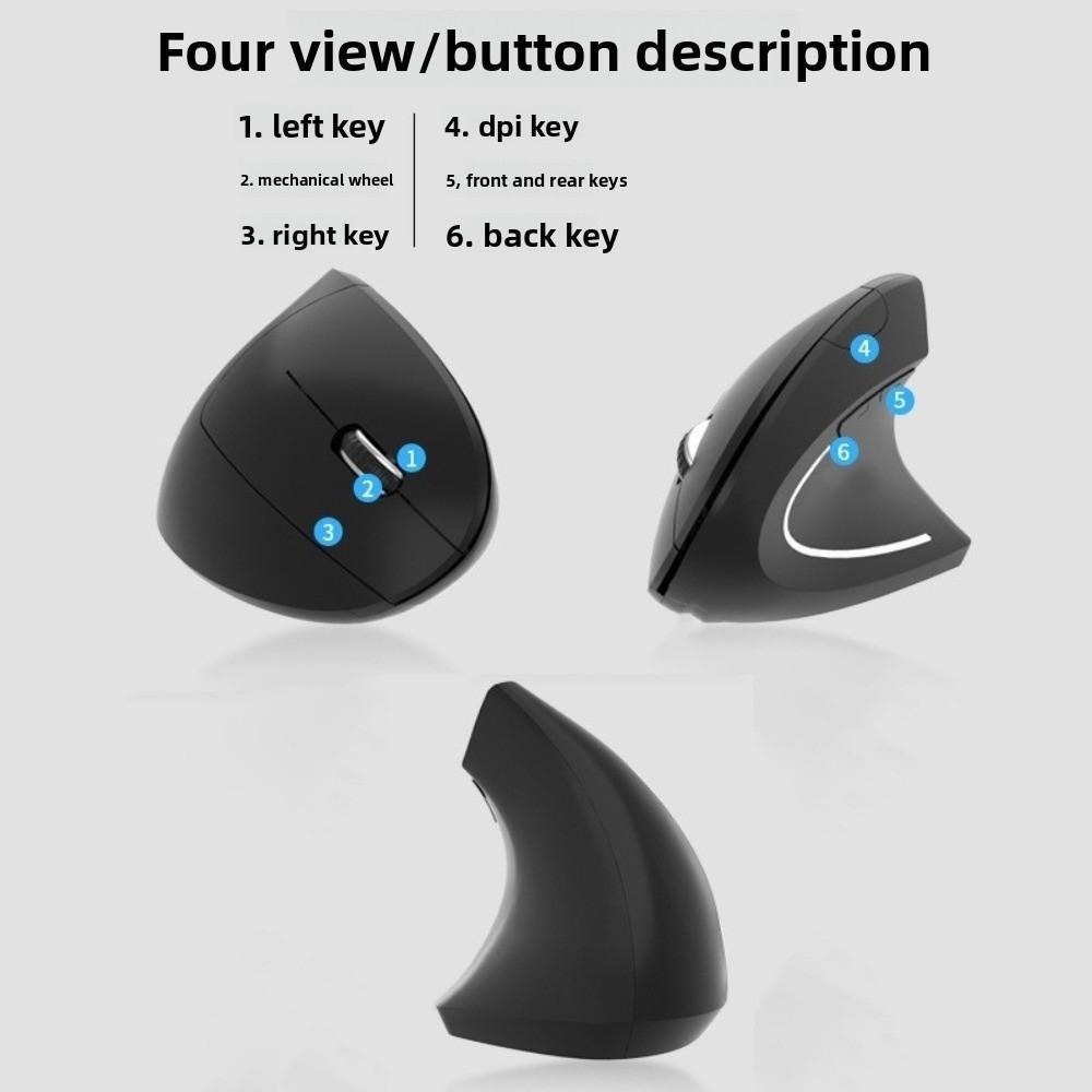 Luminous Vertical Mouse Silent Computer Mice Multifunction Vertical Wired Mouse  E-sports Gamer
