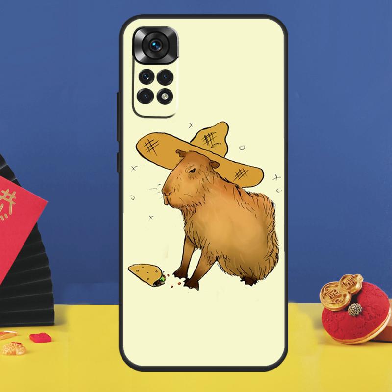 Cute Capybara Phone Case For Xiaomi Redmi Note 14 Pro 13 12 11 9 10 15 Pro Plus 10C 12C 14C 13C 15C Cover