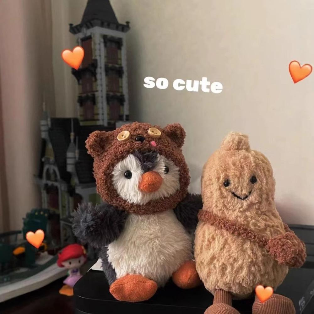 JC Peanut Penguin Doll Internet celebrity Cute Small Soft Kids Baby Soothing Plush Toy