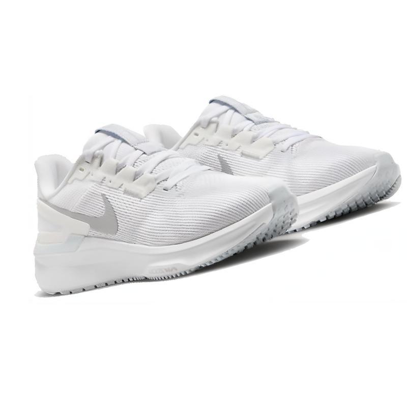 Nike Zoom Structure 25 White Metallic Silver Women's Sneakers Casual DJ7884-101