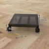 Square Iron Plant Caddy with Wheels and Brakes