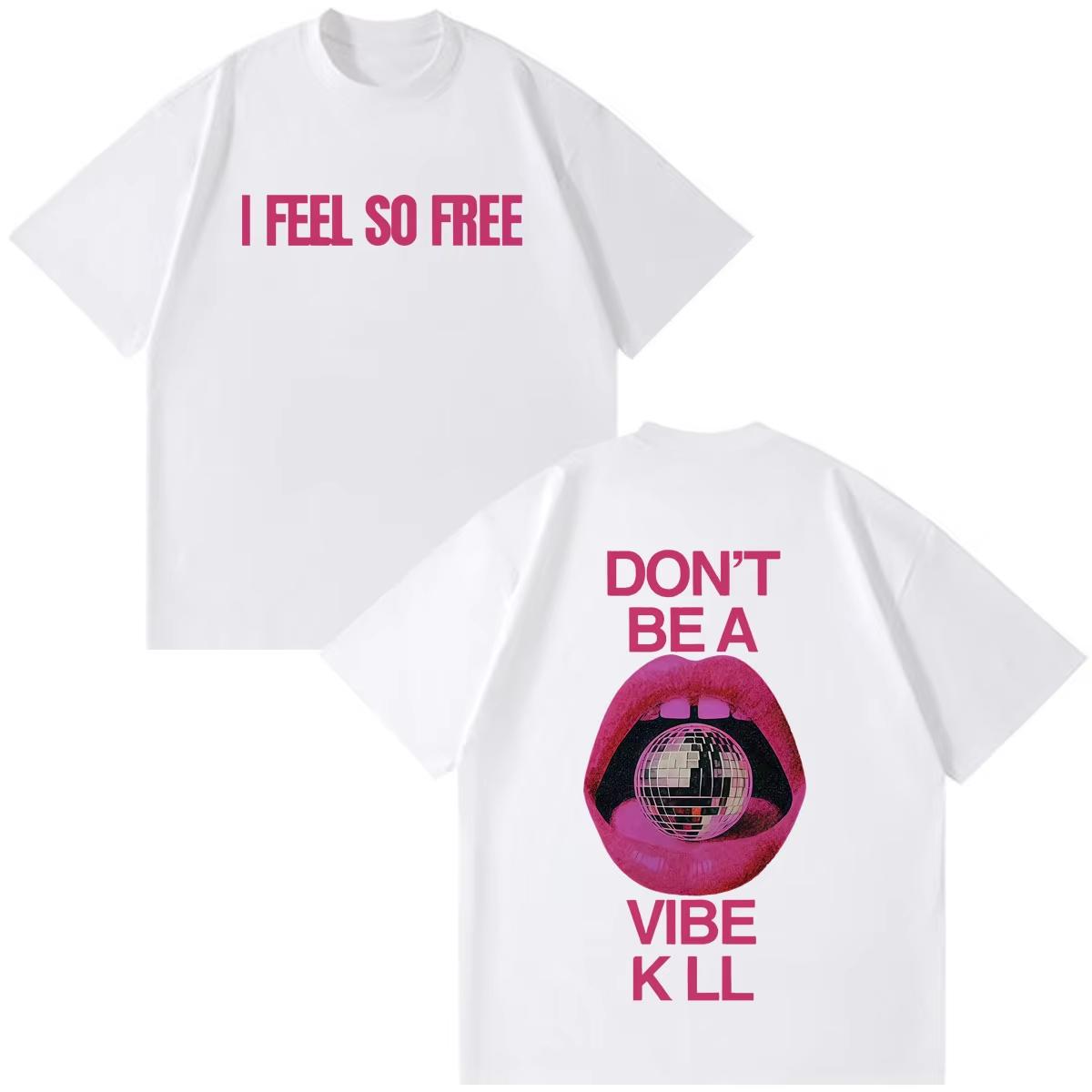 Madonna I Feel So Free Album Tour 2026 Graphic Vintage T-shirt Men Women Fashion Loose Casual T-shirt Hip Hop Streetwear Oversized Tshirt 4XL