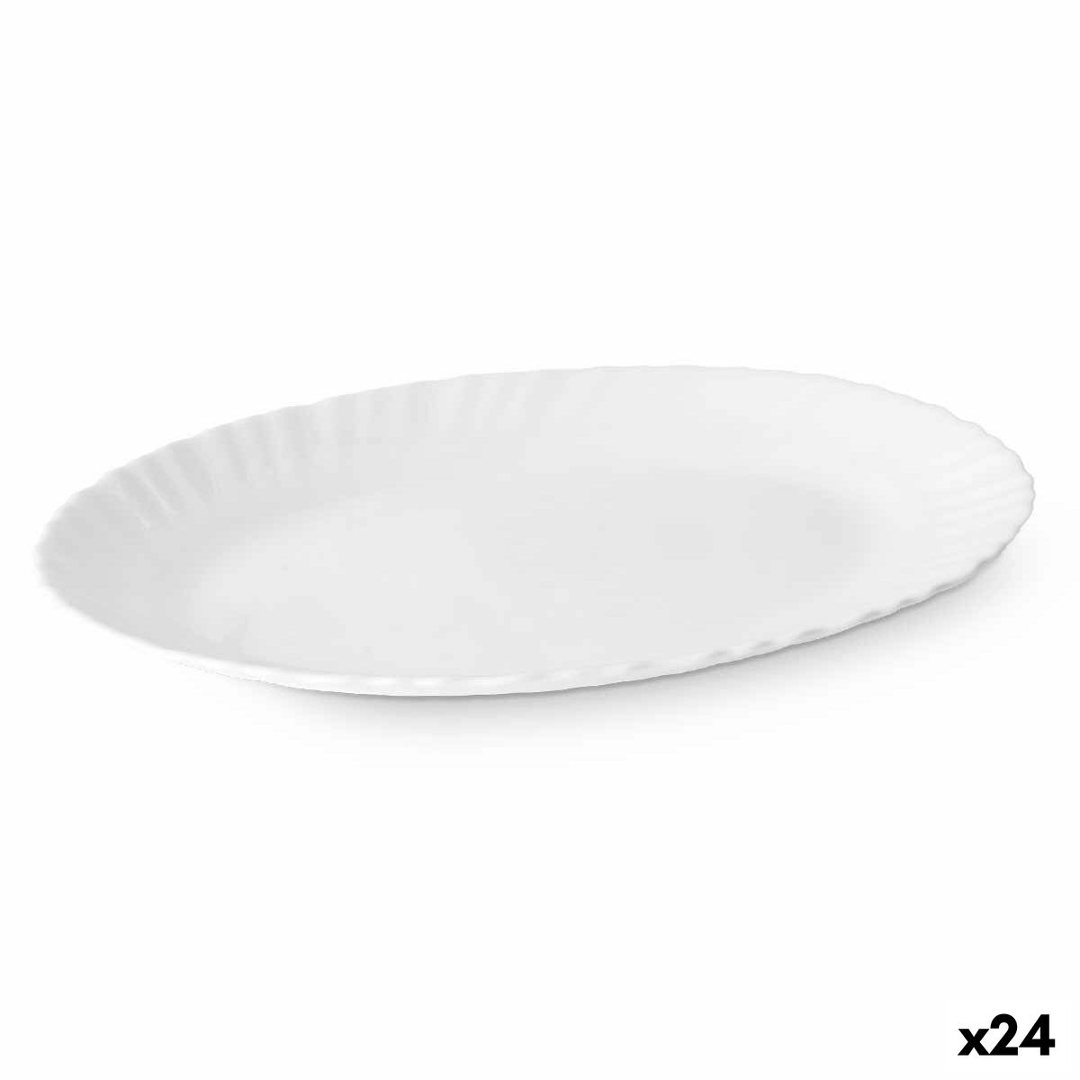 

Форма для запеканки белая стеклянная 25 x 2 x 19 см (24 единицы) TU прозрачный