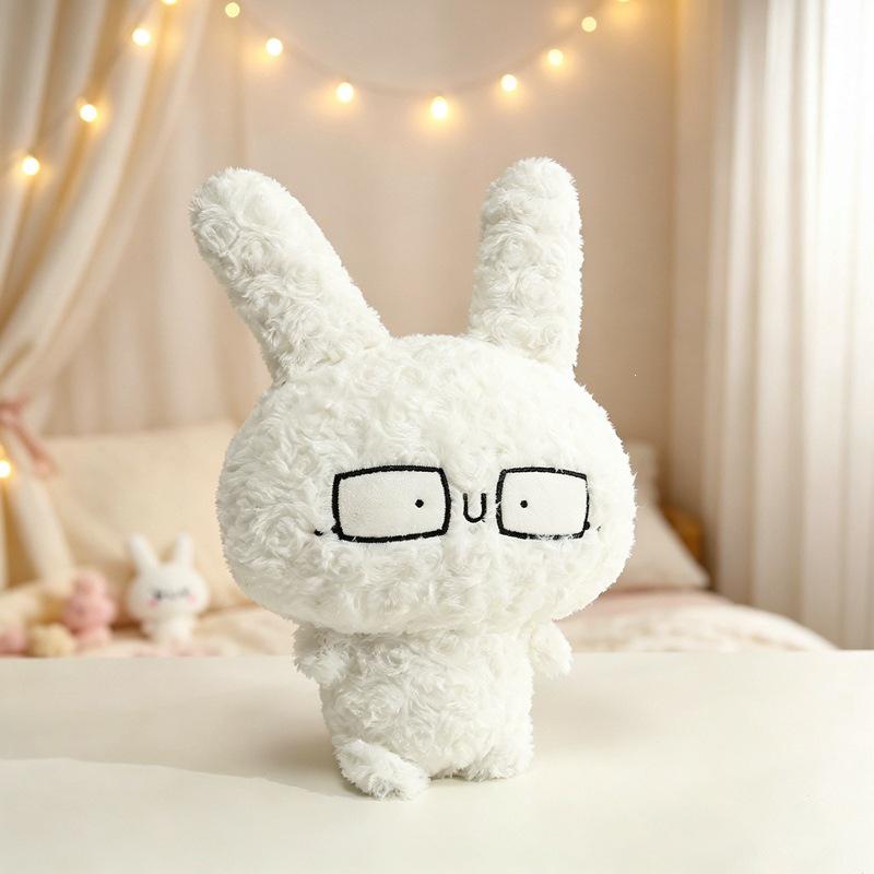 Kawaii Bunny Plush Toy: Cute White Rabbit Companion for Children - Japanese Style Gift
