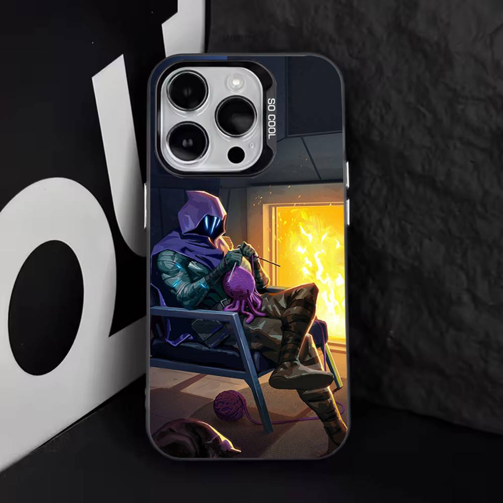 

V-Valorant O-Omen Phone Case For iPhone 17,16,15,14,13,12,11,Pro,Max,Plus,E,Air,Mini Black Tpu Cover iPhone17Air