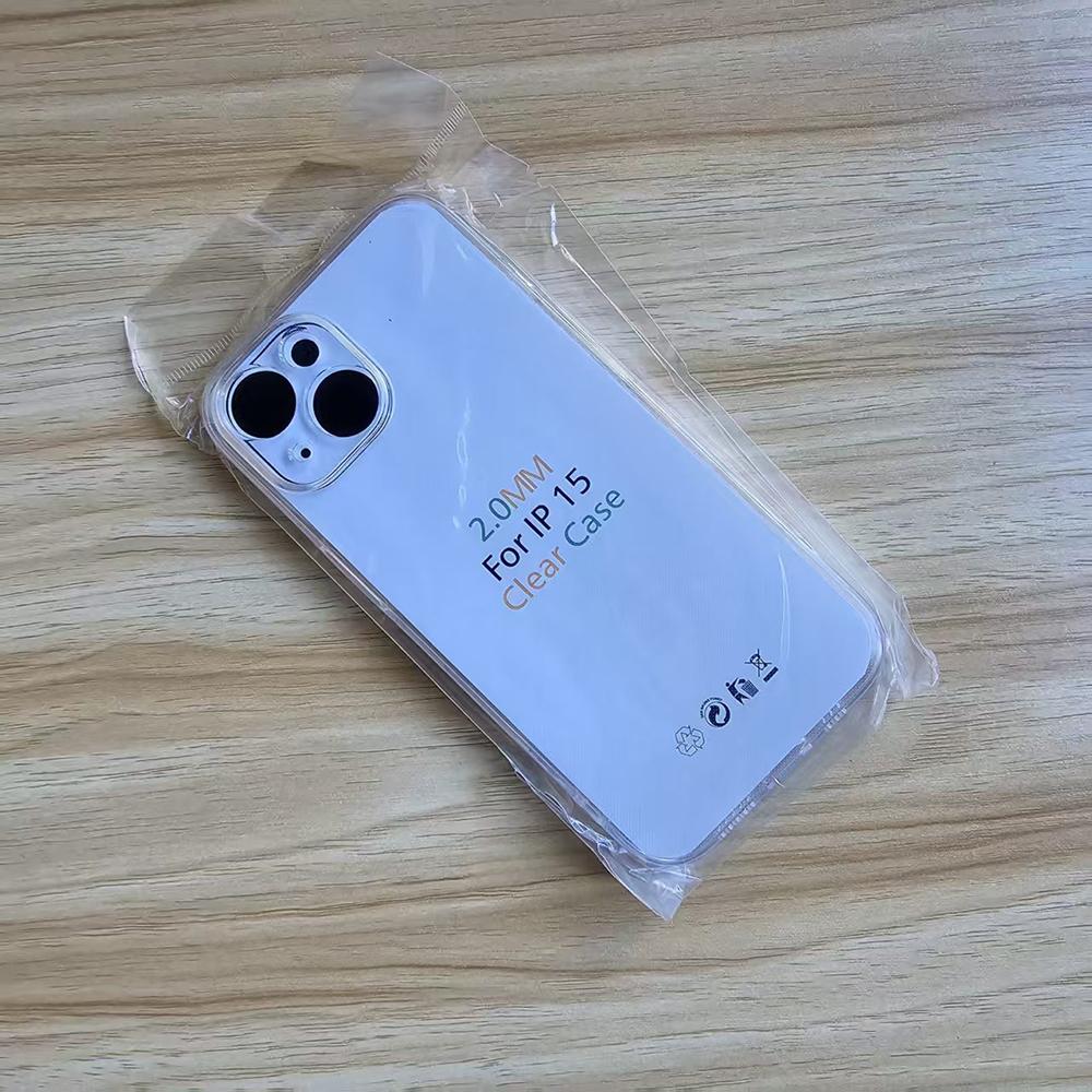 

2mm Thick Clear Phone Case For iPhone 16 15 14 13 12 11 Pro X XR XS Max Mini 6 7 8 Plus SE Silicone Soft Transparent Back Cover